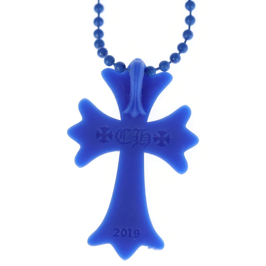 CHROME HEARTS(クロムハーツ) RUBBER CH CRS SML スモールCHクロス ラバーネックレス シリコン ブルー BCA306