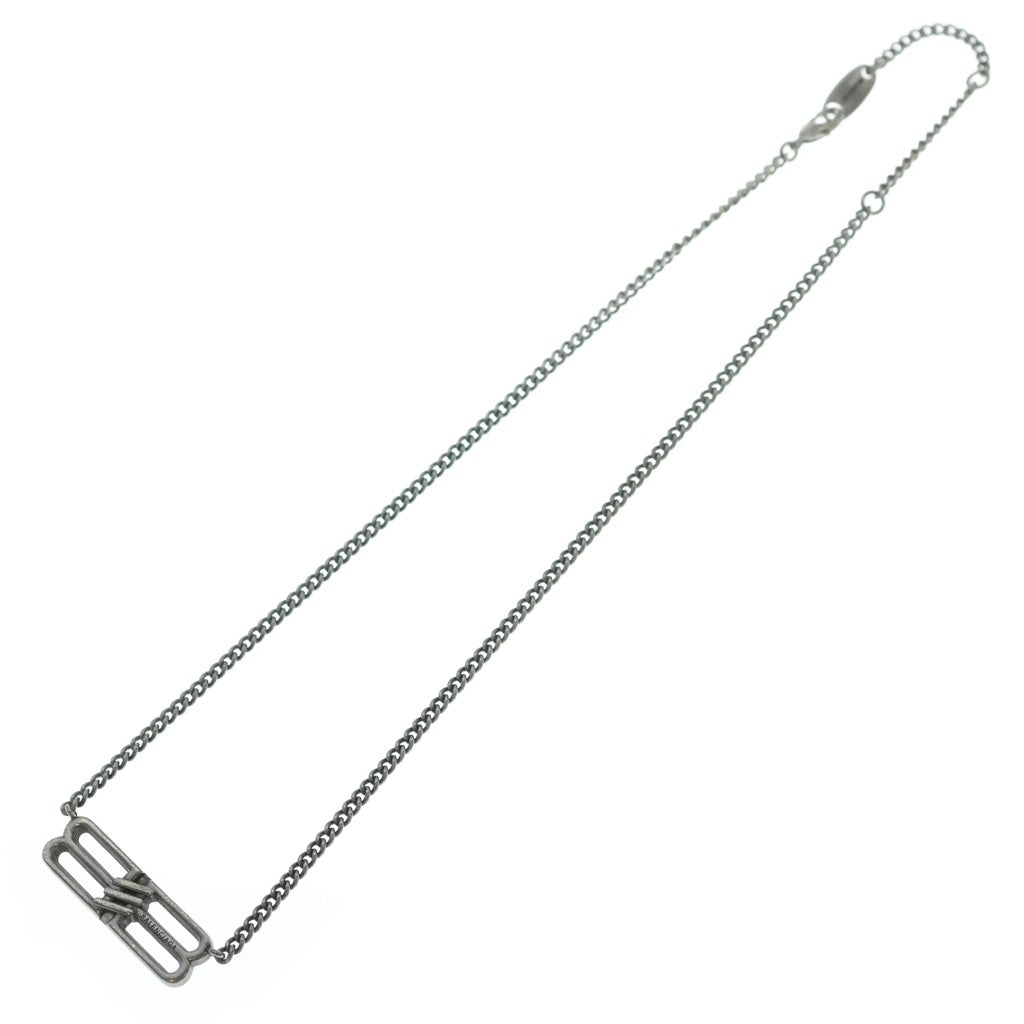 BALENCIAGA(バレンシアガ) BB Icon Antique Silver BBアイコン アンティーク チェーンネックレス シルバー 696223