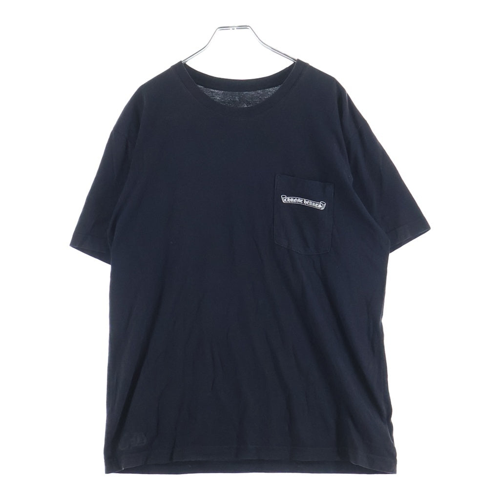 CHROME HEARTS(クロムハーツ) CH T-SHRT バックアーチロゴ プリント クルーネック半袖Tシャツカットソー ブラック -