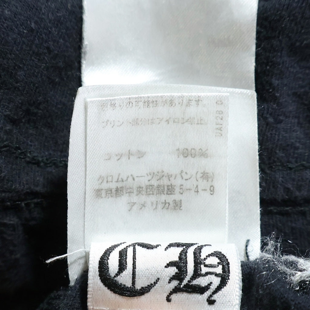 CHROME HEARTS(クロムハーツ) CH T-SHRT バックアーチロゴ プリント クルーネック半袖Tシャツカットソー ブラック -