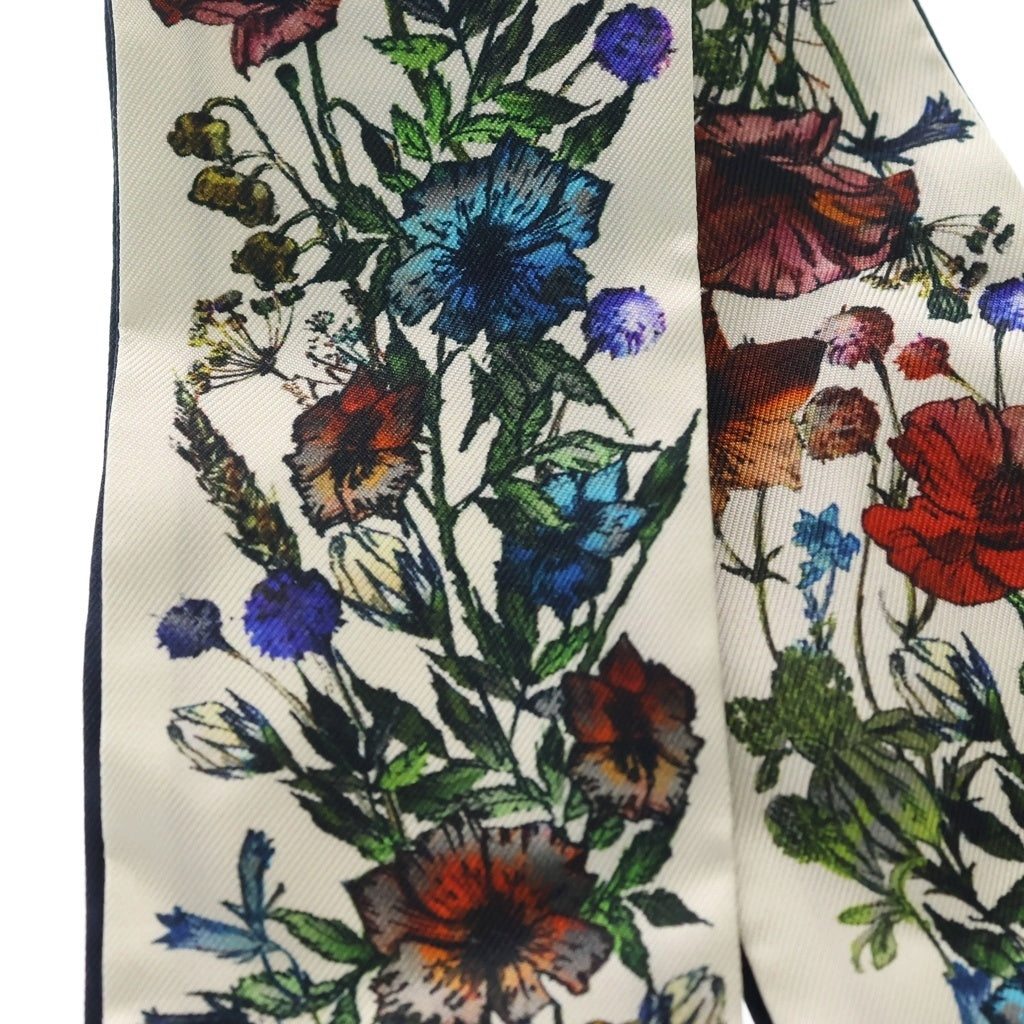 DIOR(ディオール) D-MILLEFIORI ミルフィオリ ミッツァ フラワープリント シルク ツイリー スカーフ 15MIF106I611 レディース