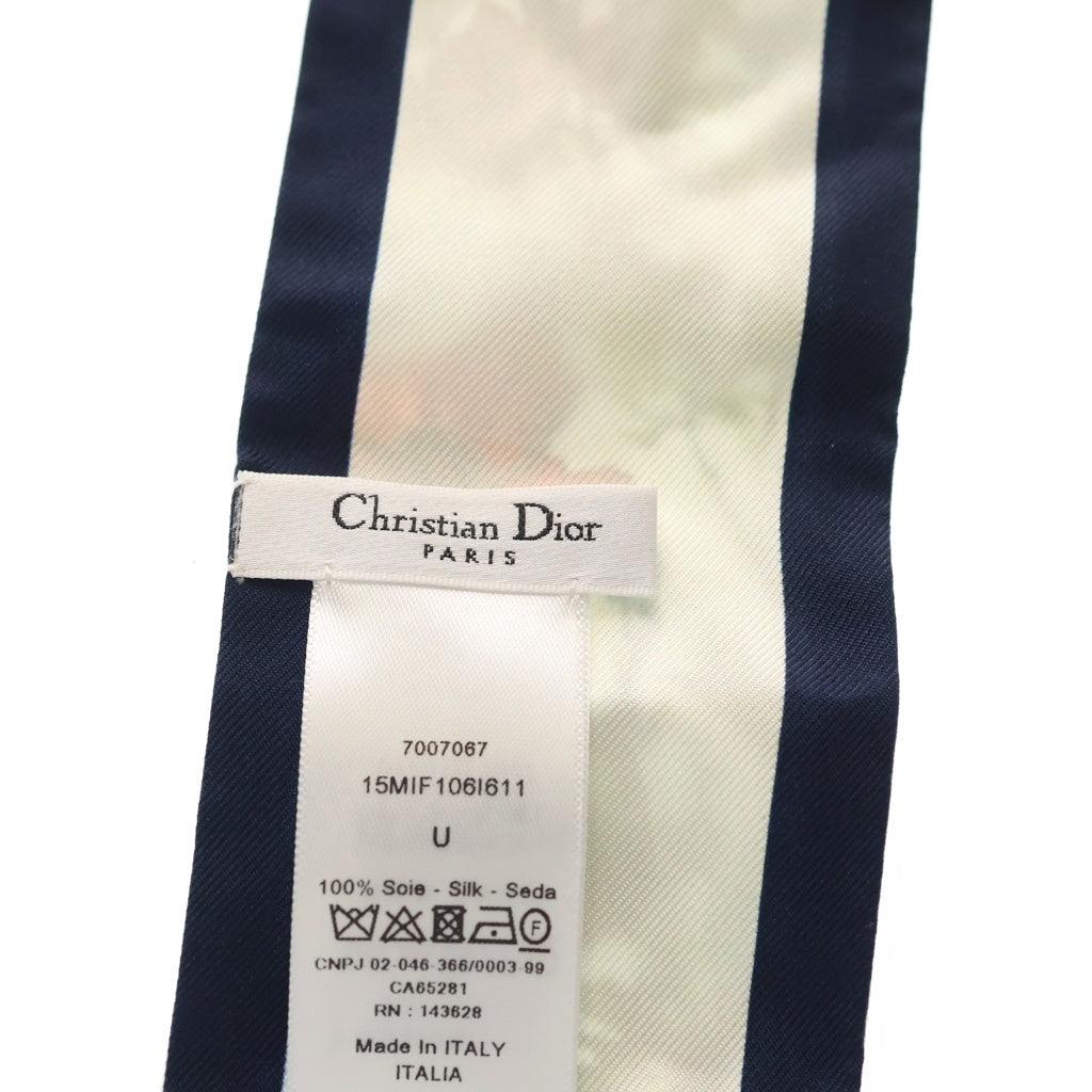 DIOR(ディオール) D-MILLEFIORI ミルフィオリ ミッツァ フラワープリント シルク ツイリー スカーフ 15MIF106I611 レディース