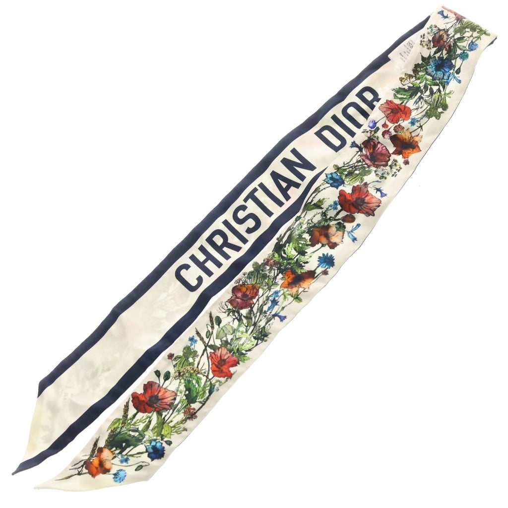 DIOR(ディオール) D-MILLEFIORI ミルフィオリ ミッツァ フラワープリント シルク ツイリー スカーフ 15MIF106I611 レディース