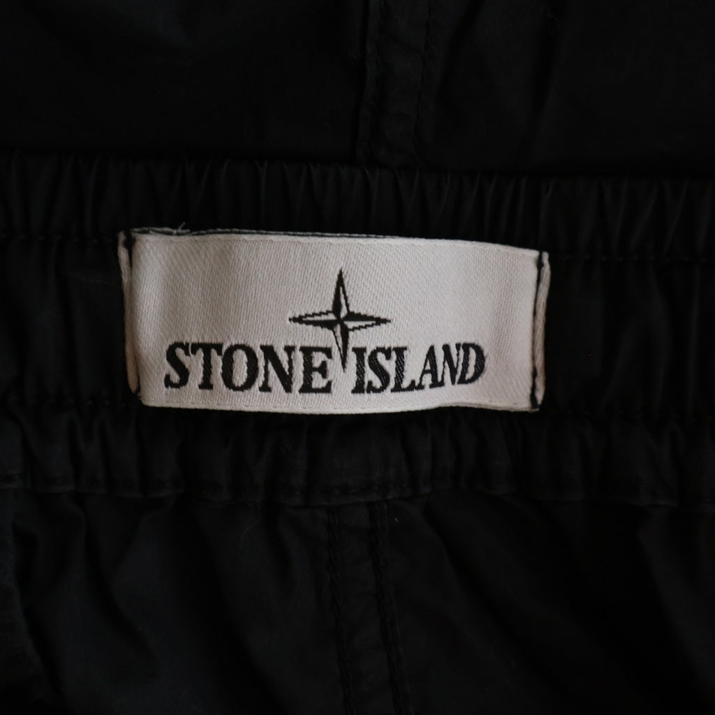 STONE ISLAND(ストーンアイランド) 26SS STRETCH COTTON TELA PARACADUTE ストレッチ コットン カーゴパンツ ブラック L1S153100031S0003