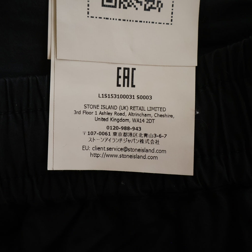STONE ISLAND(ストーンアイランド) 26SS STRETCH COTTON TELA PARACADUTE ストレッチ コットン カーゴパンツ ブラック L1S153100031S0003