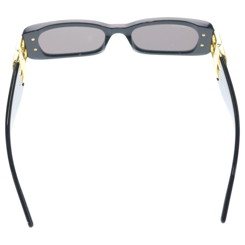 BALENCIAGA(バレンシアガ) Dynasty Rectangle ダイナスティ レクタングル BBロゴ サングラス アイウェア ブラック/ゴールド BB0096S