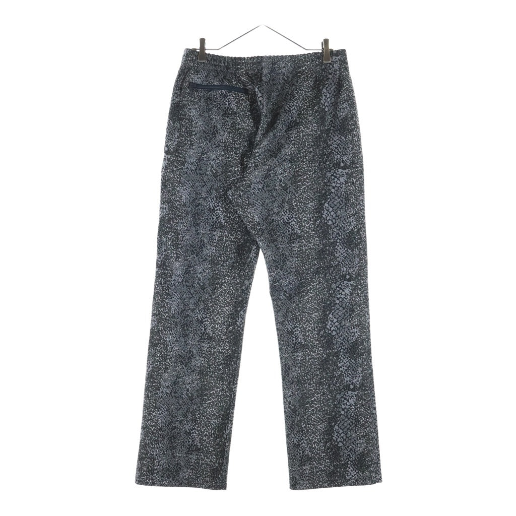 Needles(ニードルス) 25SS Poly Smooth Track Pant JOURNAL STANDARD別注 ロゴ刺繍 総柄 ポリ スムース トラックパンツ グレー PU1581