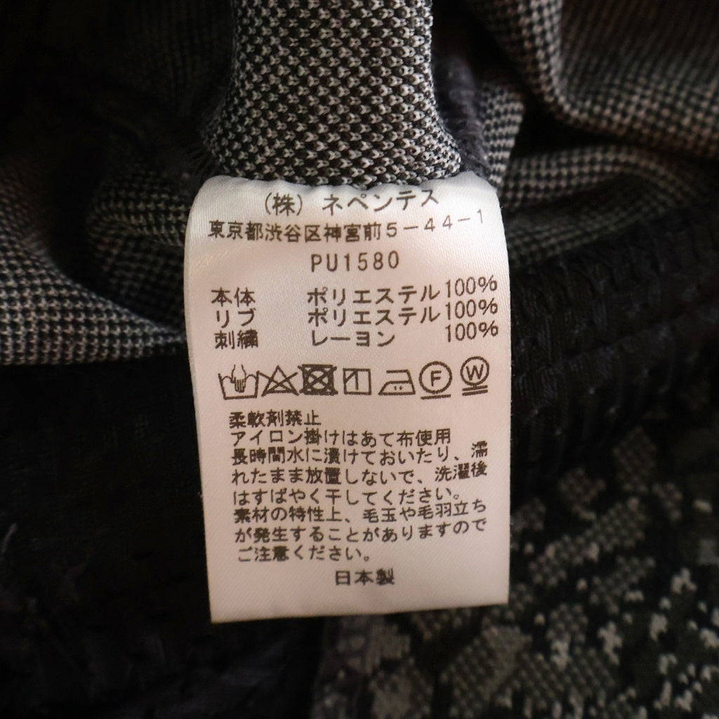 Needles(ニードルス) track jacket ダブルジップ ロゴ刺繍 総柄 トラックジャケット グレー PU1580