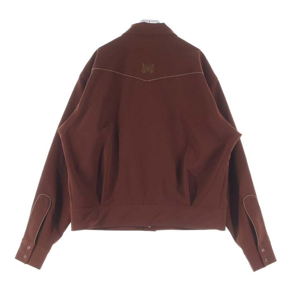 Needles(ニードルス) Piping Cowboy Jacket ロゴ刺繍 パイピング カウボーイ ジャケット ブラウン QV217
