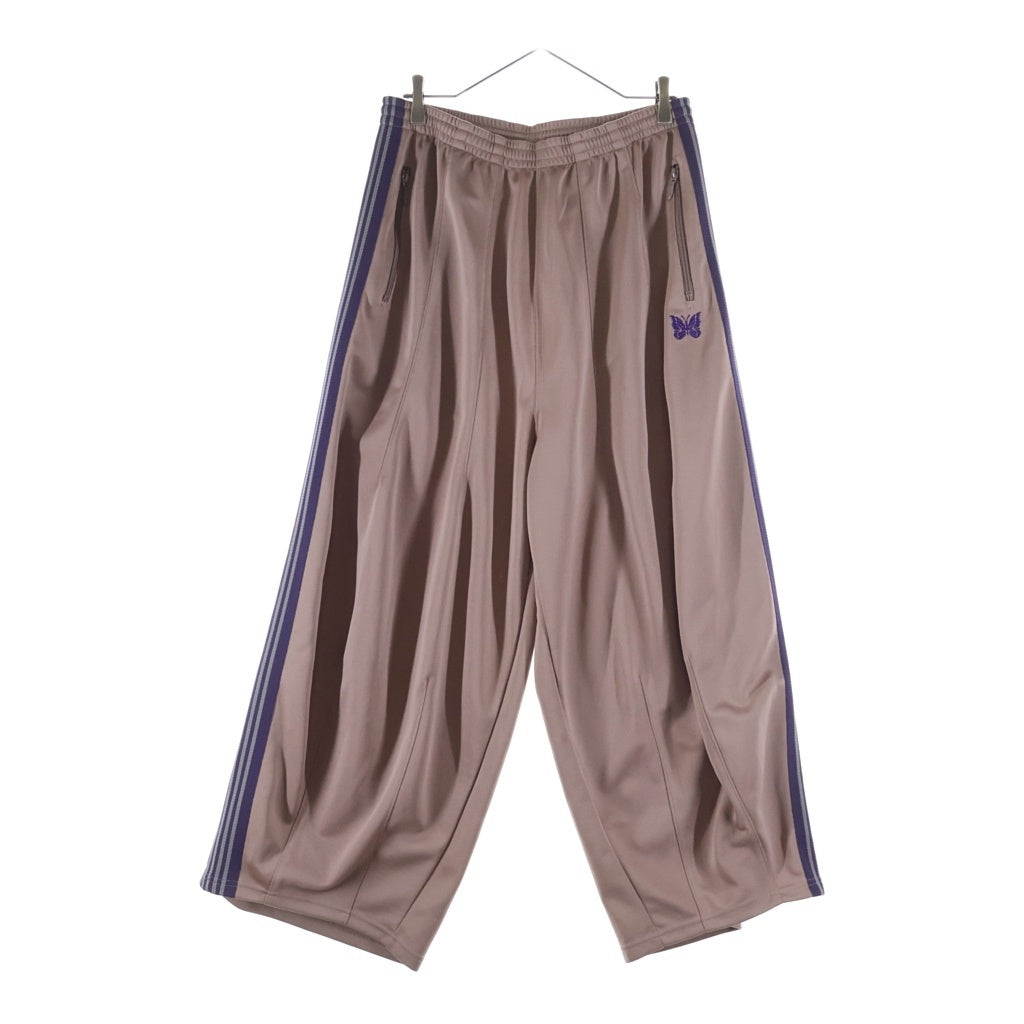 Needles(ニードルス) 22AW H.D. Track Pant ロゴ刺繍 ヒザデル サイドライン トラックパンツ ピンク/パープル LQ233