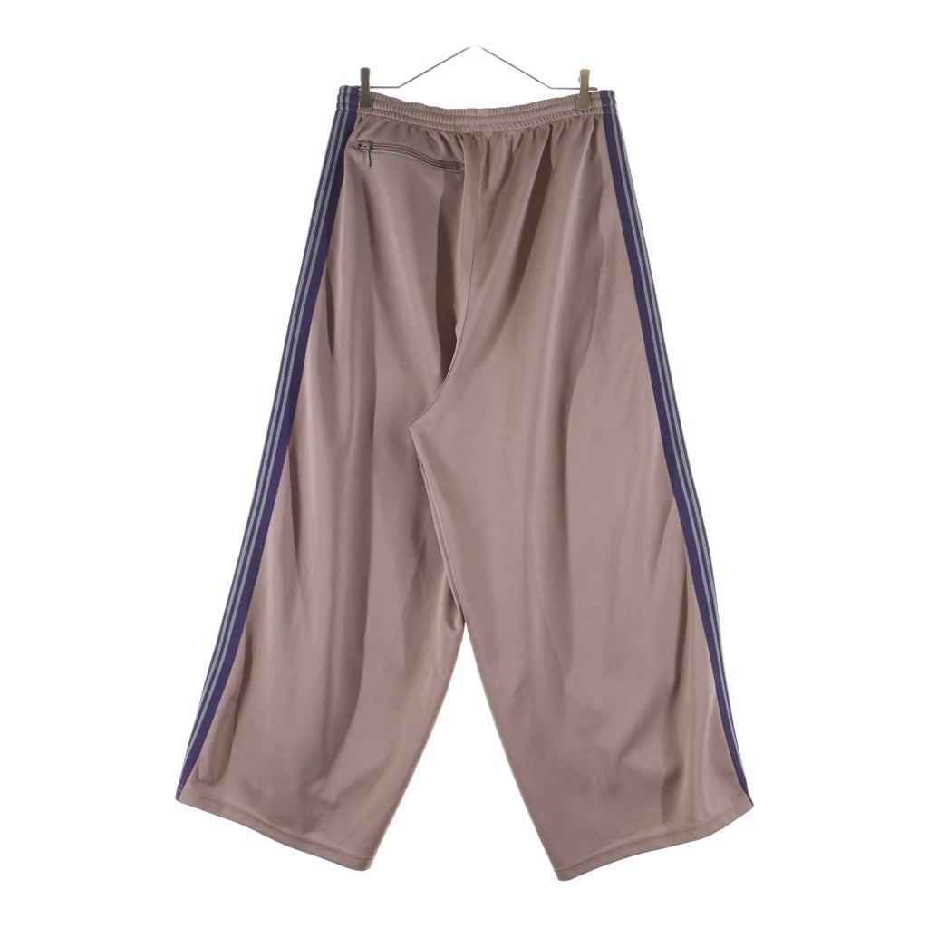 Needles(ニードルス) 22AW H.D. Track Pant ロゴ刺繍 ヒザデル サイドライン トラックパンツ ピンク/パープル LQ233