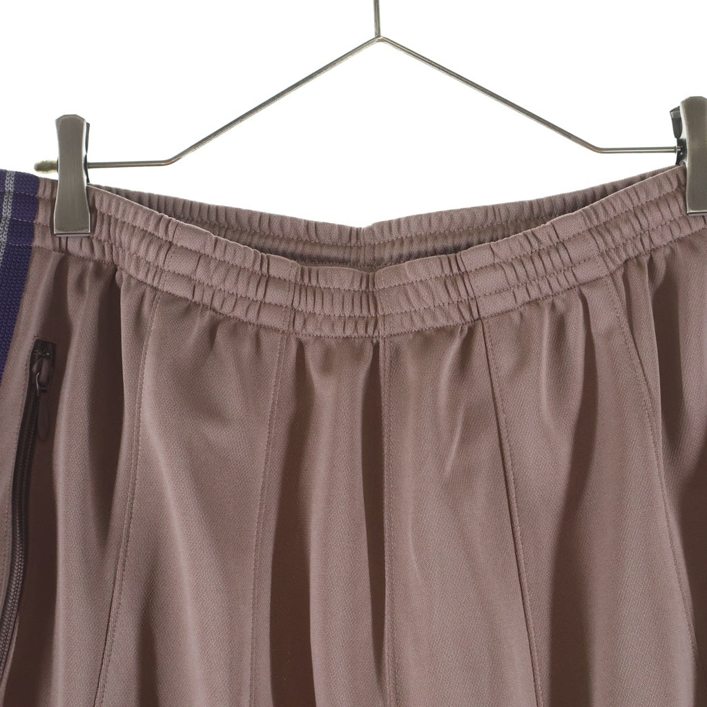 Needles(ニードルス) 22AW H.D. Track Pant ロゴ刺繍 ヒザデル サイドライン トラックパンツ ピンク/パープル LQ233