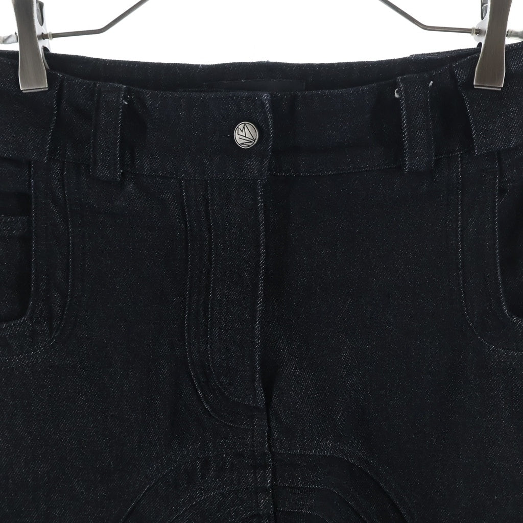 NO/FAITH STUDIOS(ノーフェイスストゥディオス) WAVE CARGO DENIM PANTS ウェーブカーゴデニムパンツ ブラック