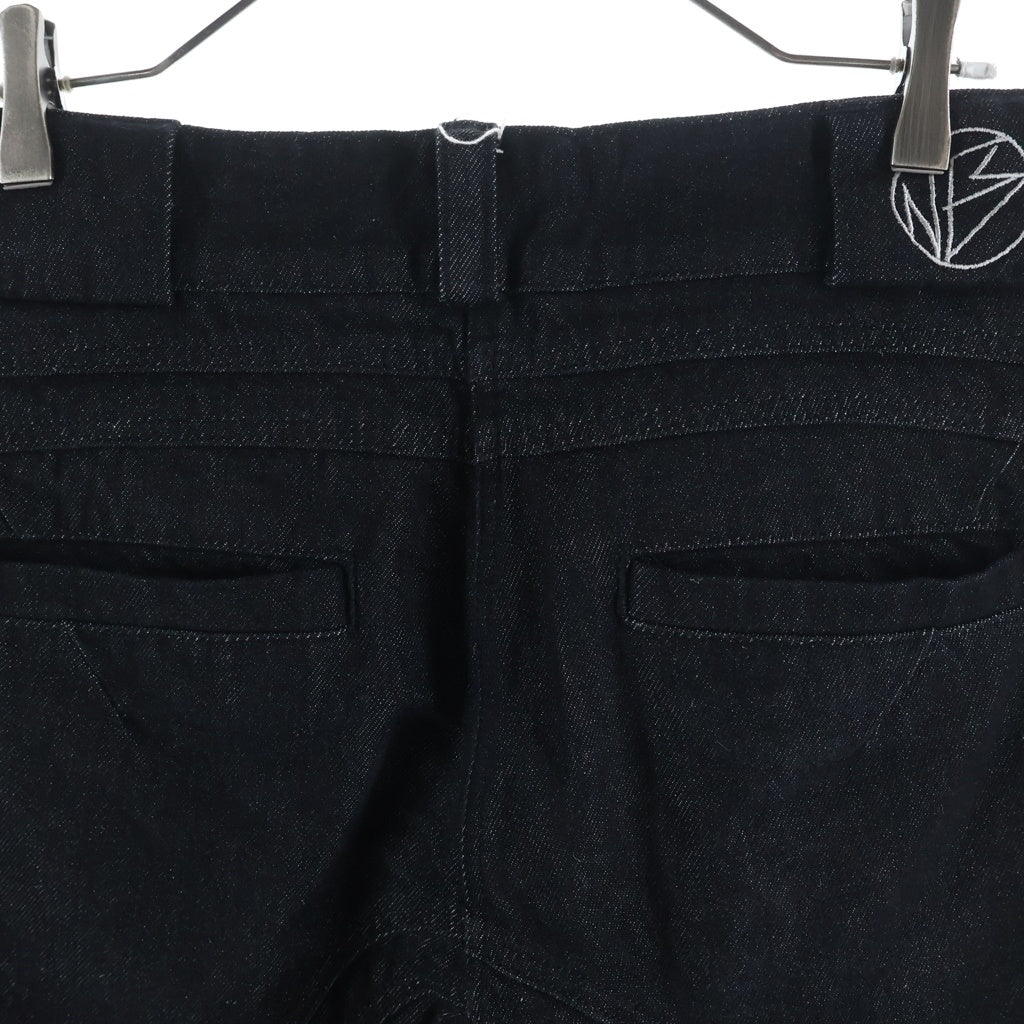 NO/FAITH STUDIOS(ノーフェイスストゥディオス) WAVE CARGO DENIM PANTS ウェーブカーゴデニムパンツ ブラック