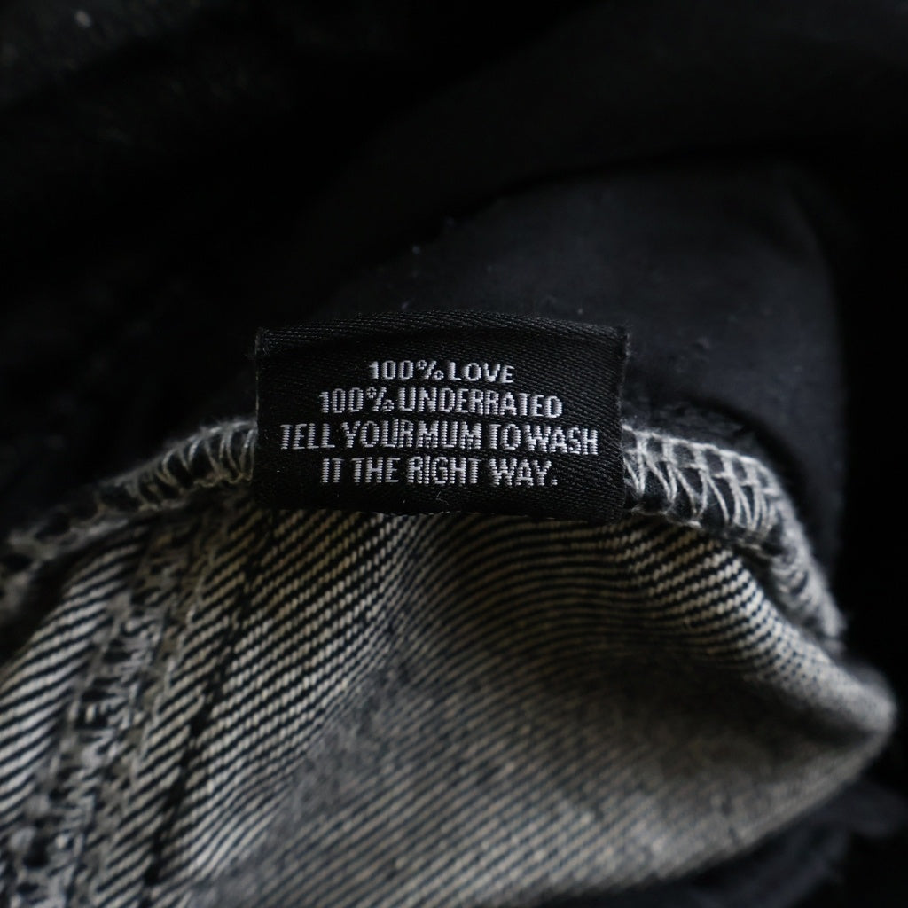 NO/FAITH STUDIOS(ノーフェイスストゥディオス) WAVE CARGO DENIM PANTS ウェーブカーゴデニムパンツ ブラック