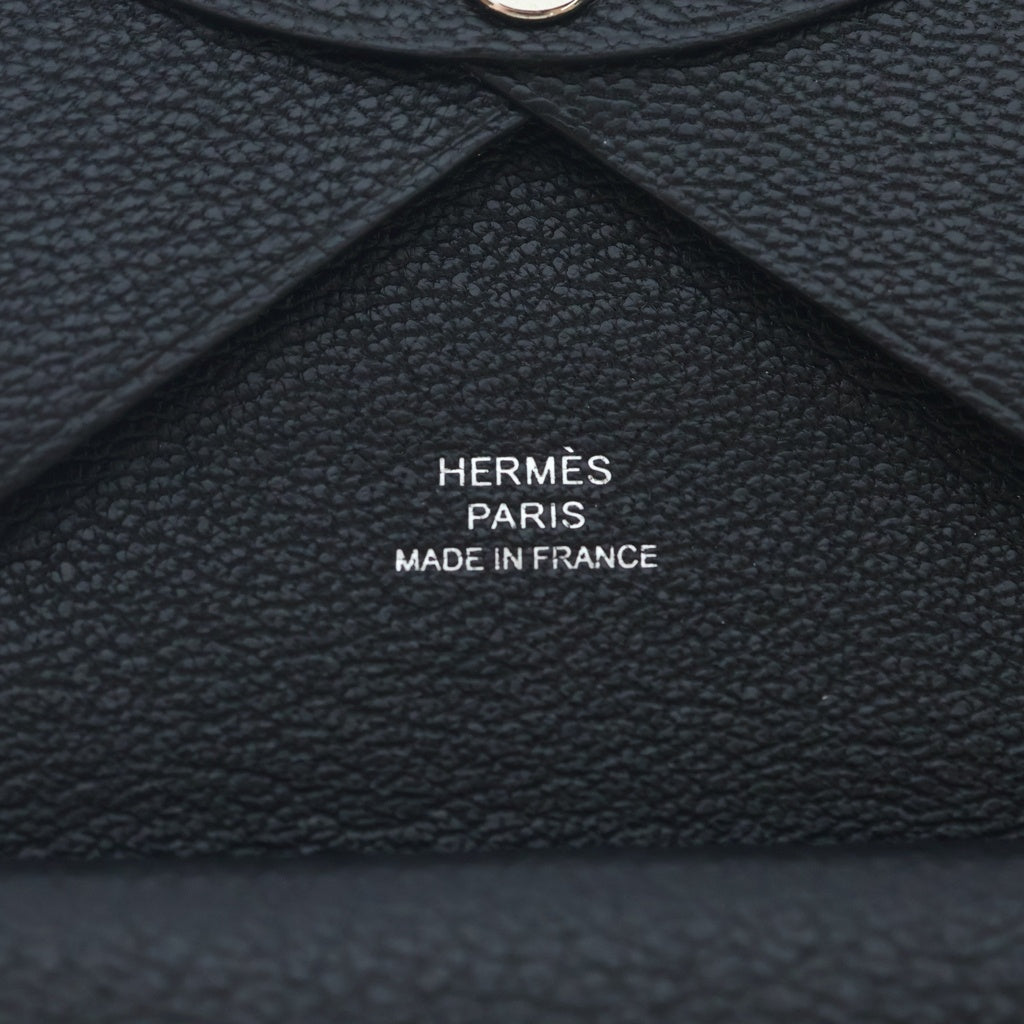 HERMES(エルメス) CALVI DUO カルヴィ デュオ W刻印 シェーブル ブラック ‐