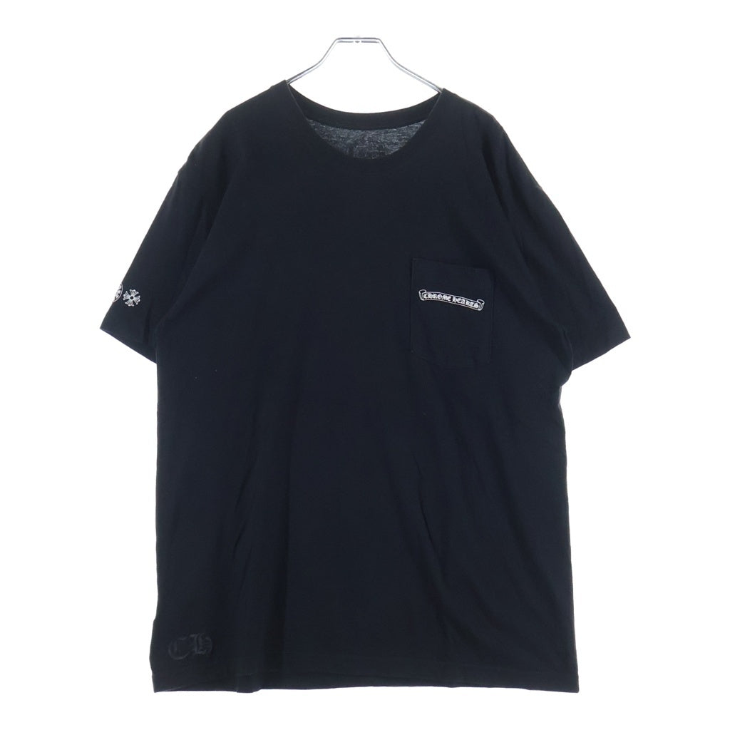 CHROME HEARTS(クロムハーツ) MLTCOL CEM CRS TEE マルチセメタリークロスプリント クルーネック半袖Tシャツカットソー ブラック -