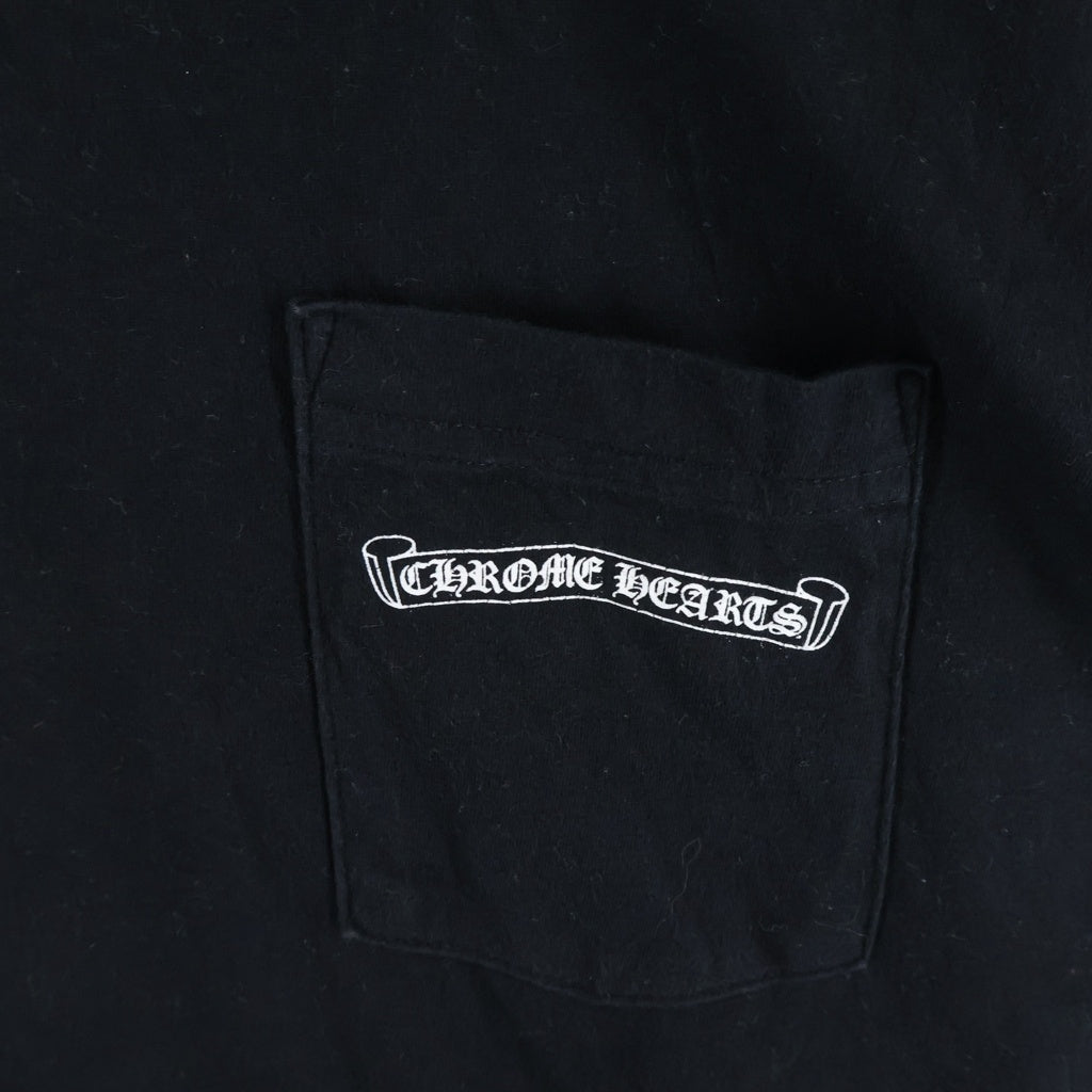 CHROME HEARTS(クロムハーツ) MLTCOL CEM CRS TEE マルチセメタリークロスプリント クルーネック半袖Tシャツカットソー ブラック -