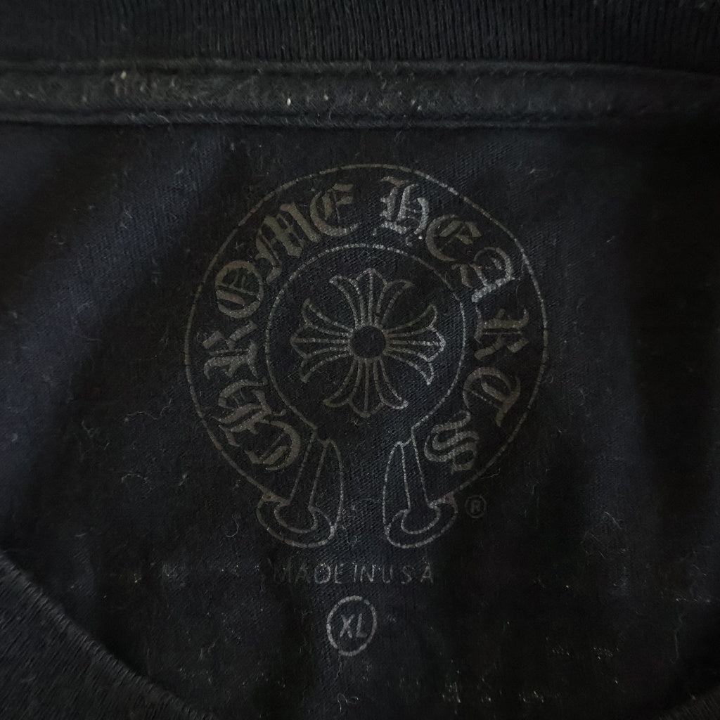 CHROME HEARTS(クロムハーツ) MLTCOL CEM CRS TEE マルチセメタリークロスプリント クルーネック半袖Tシャツカットソー ブラック -