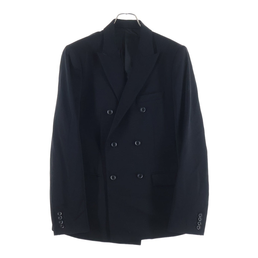 LITTLEBIG(リトルビッグ) Double Breasted Jacket ウール ダブル テーラードジャケット ブラック LB153-JK02
