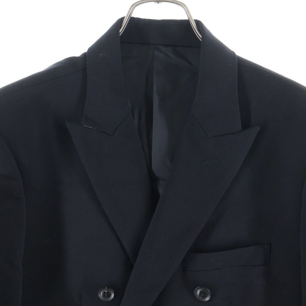 LITTLEBIG(リトルビッグ) Double Breasted Jacket ウール ダブル テーラードジャケット ブラック LB153-JK02