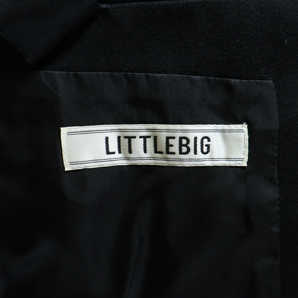 LITTLEBIG(リトルビッグ) Double Breasted Jacket ウール ダブル テーラードジャケット ブラック LB153-JK02