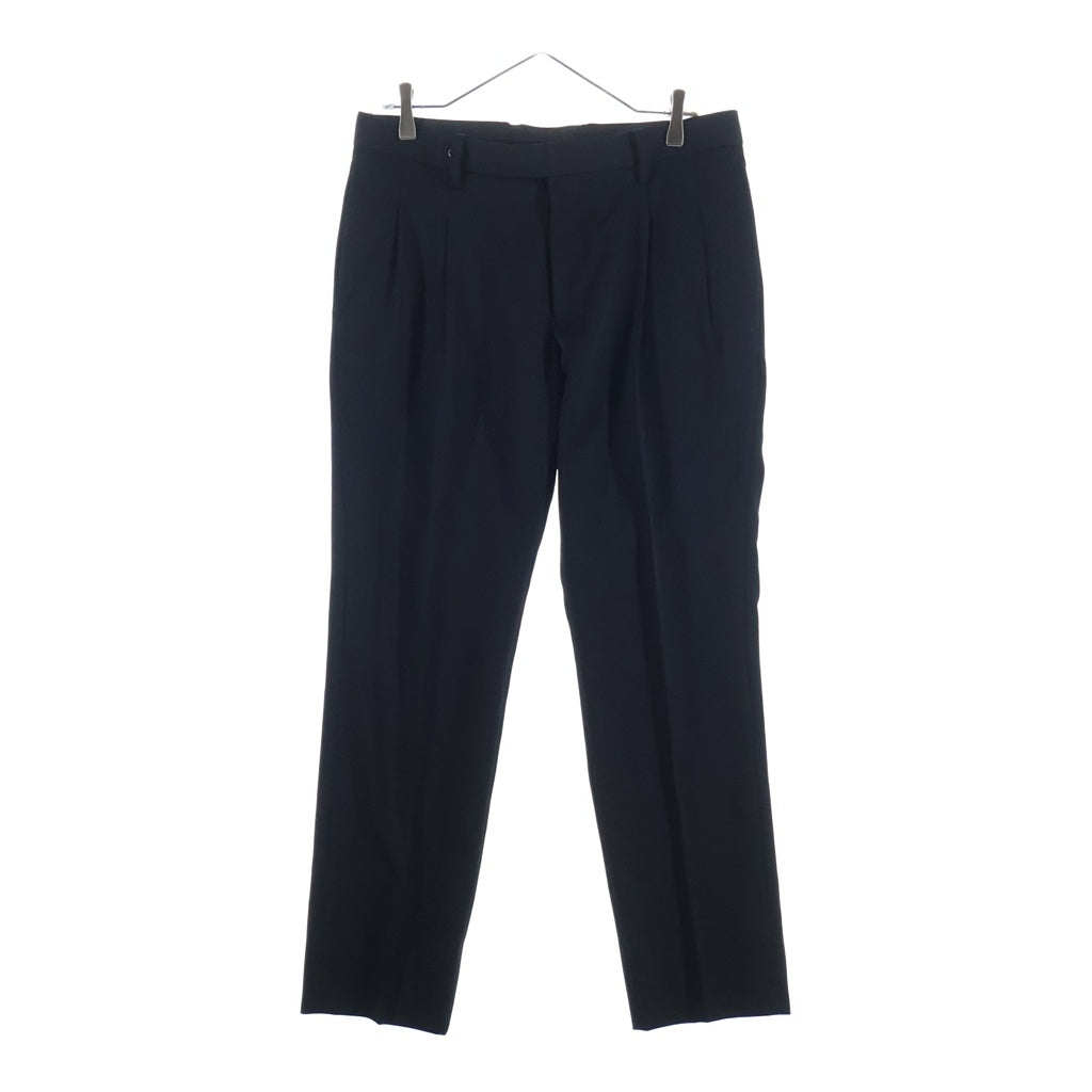LITTLEBIG(リトルビッグ) Slim Trousers ウール スリムスラックス ブラック LB153-PT01