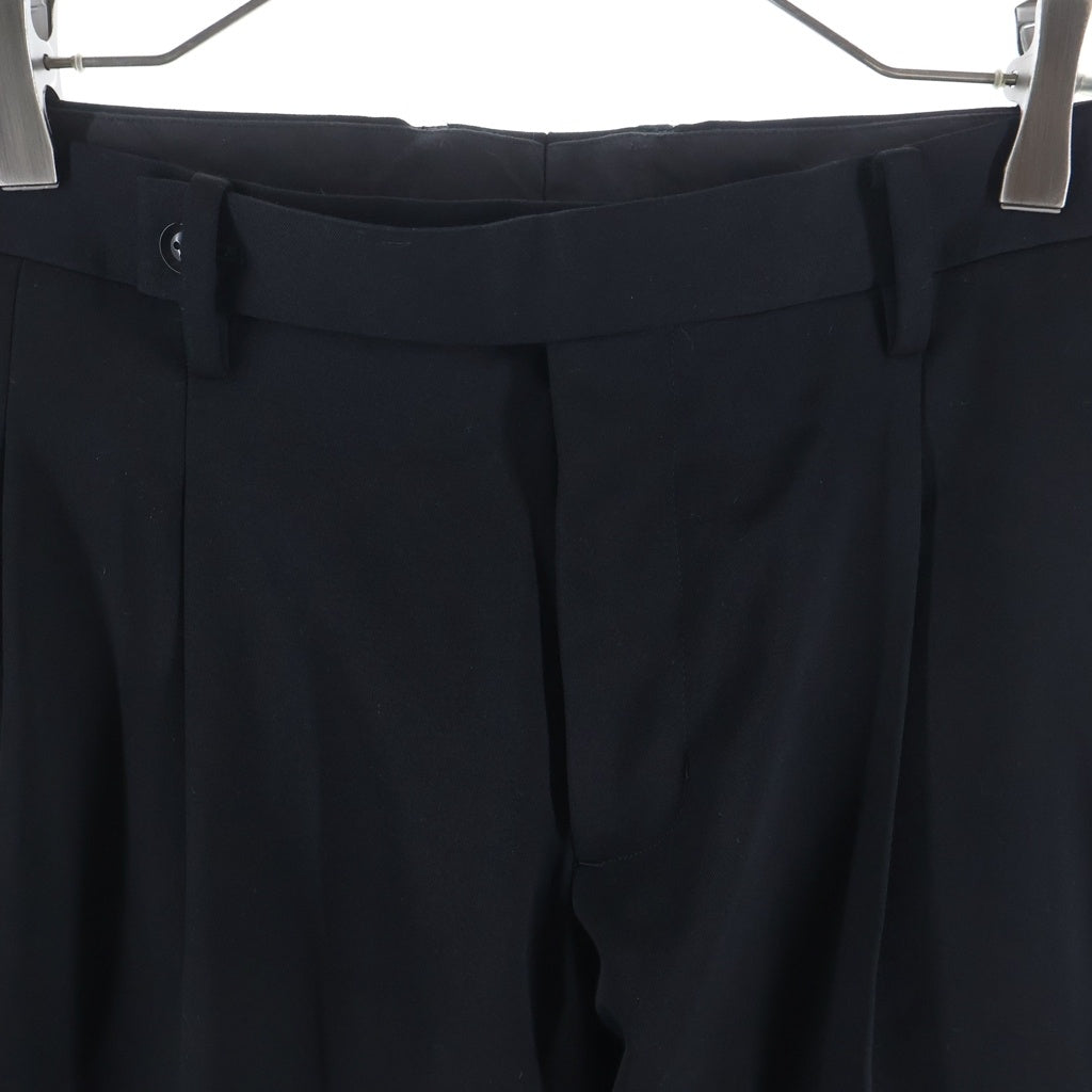 LITTLEBIG(リトルビッグ) Slim Trousers ウール スリムスラックス ブラック LB153-PT01