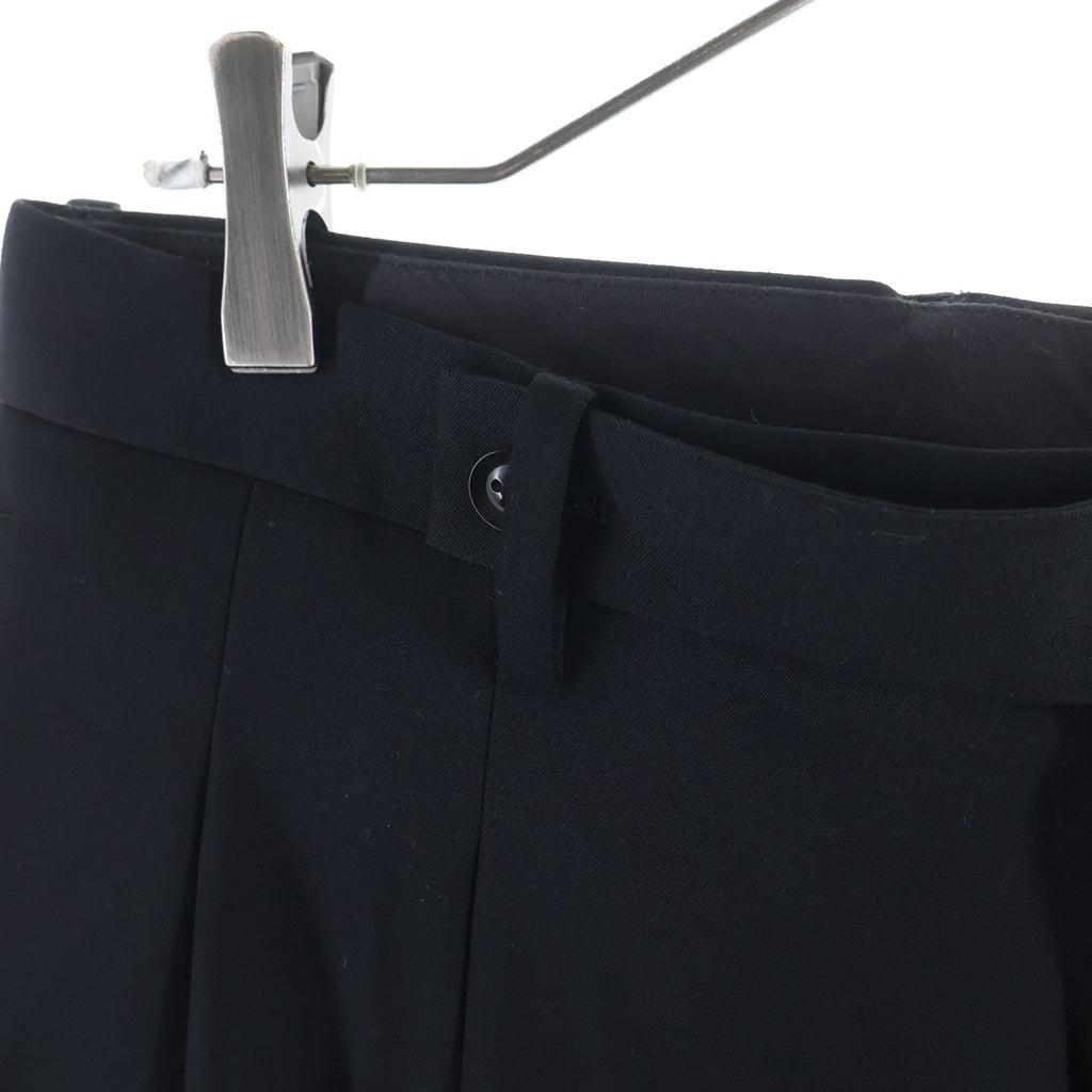LITTLEBIG(リトルビッグ) Slim Trousers ウール スリムスラックス ブラック LB153-PT01