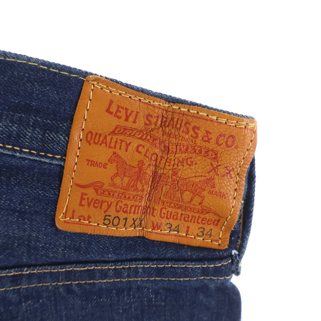 Levi's(リーバイス) 501XX REGULAR STRAIGHT BIGE 1947年復刻モデル 日本製 レギュラーストレート ビッグE 赤耳 シングルステッチ デニムパンツ 47501-0047