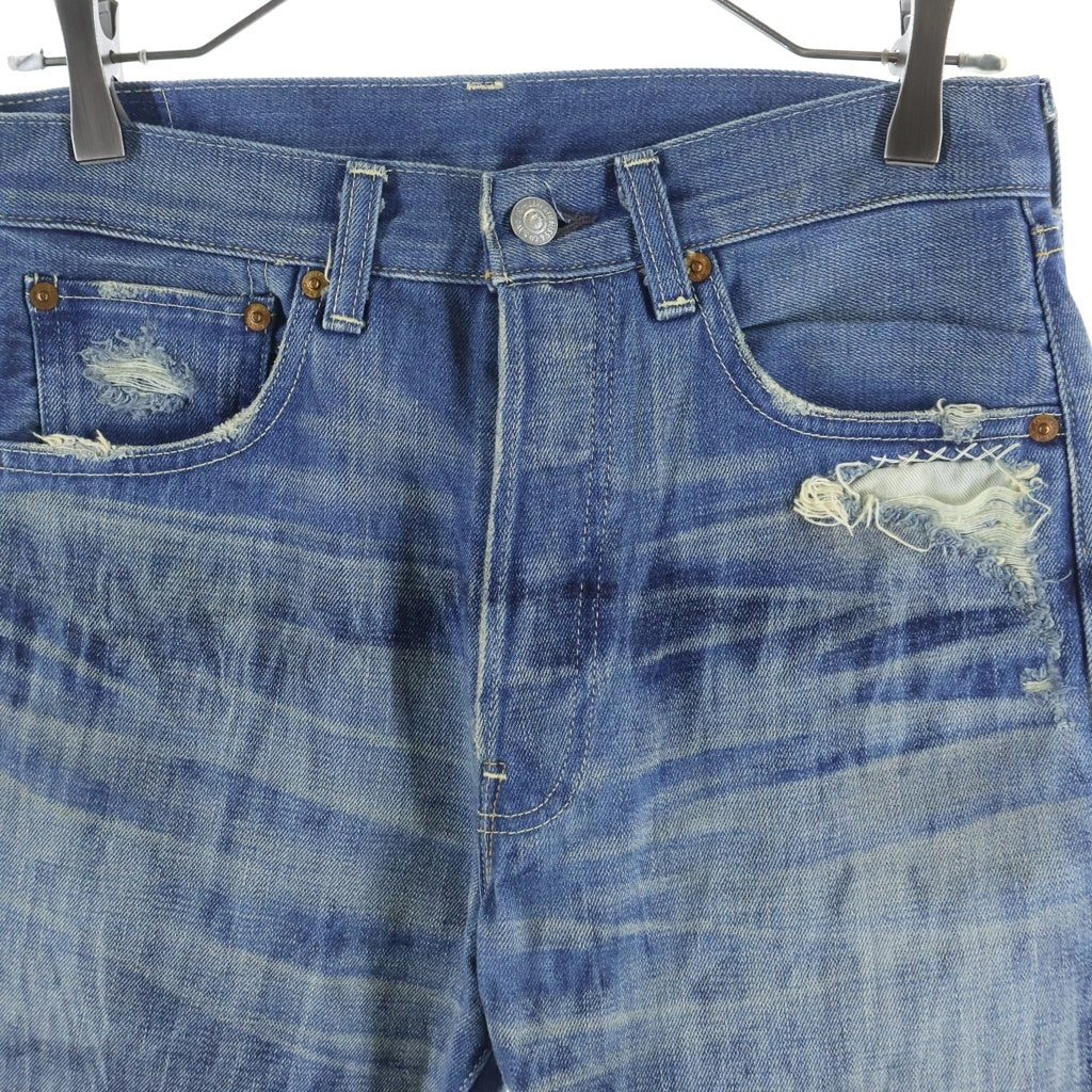 Levi's(リーバイス) 501 REGULAR STRAIGHT BIGE 1966年復刻モデル 日本製 レギュラーストレート ビッグE 赤耳 シングルステッチ デニムパンツ ジーンズ インディゴ 66501