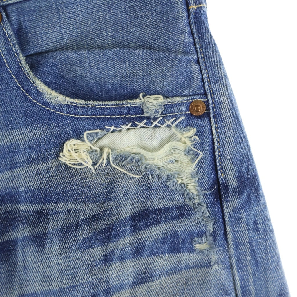 Levi's(リーバイス) 501 REGULAR STRAIGHT BIGE 1966年復刻モデル 日本製 レギュラーストレート ビッグE 赤耳 シングルステッチ デニムパンツ ジーンズ インディゴ 66501