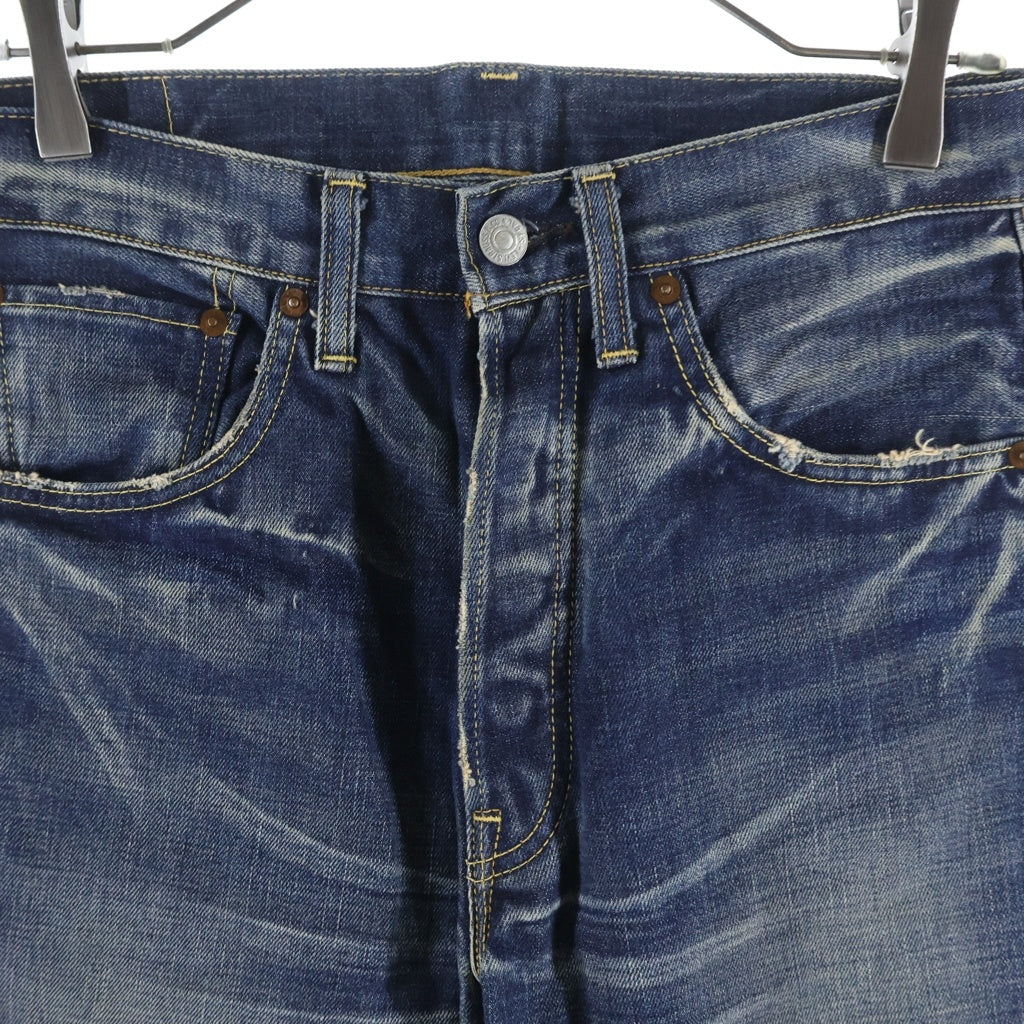 Levi's(リーバイス) 501 REGULAR STRAIGHT BIGE 1966年復刻モデル 日本製 レギュラーストレート ビッグE 赤耳 シングルステッチ デニムパンツ ジーンズ インディゴ 66501-0036