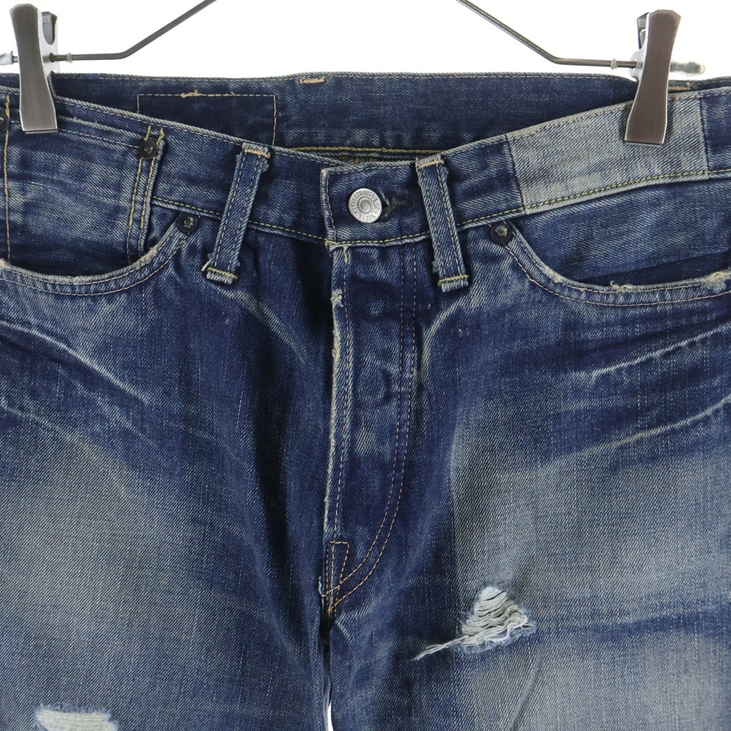 Levi's(リーバイス) 501XX REGULAR STRAIGHT BIGE 1955年復刻モデル 日本製 レギュラーストレート ビッグE 赤耳 シングルステッチ デニムパンツ ジーンズ インディゴ 55501