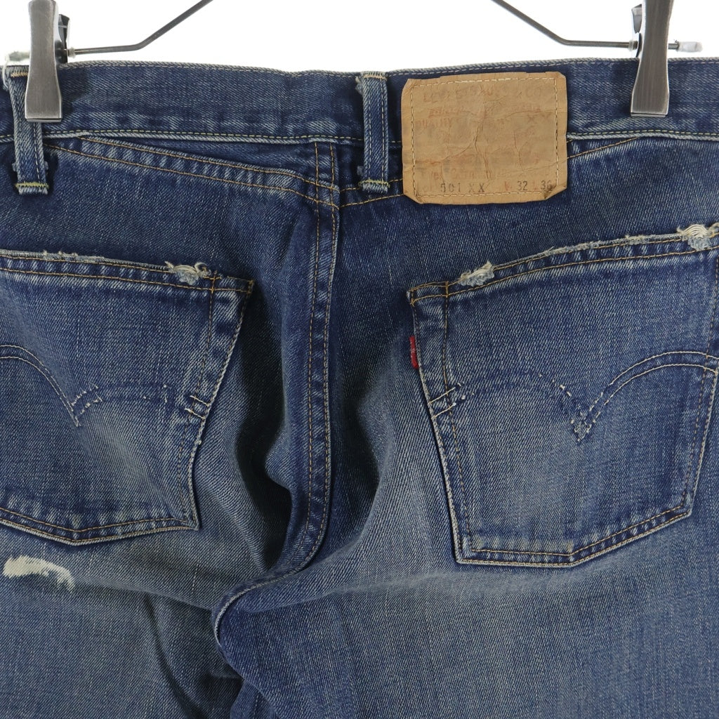 Levi's(リーバイス) 501XX REGULAR STRAIGHT BIGE 1955年復刻モデル 日本製 レギュラーストレート ビッグE 赤耳 シングルステッチ デニムパンツ ジーンズ インディゴ 55501