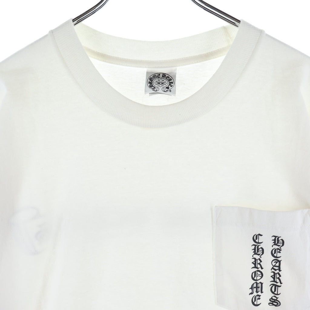 CHROME HEARTS(クロムハーツ) OLD S/S オールド 英字プリント バックスクロールラベルプリント クルーネック半袖Tシャツカットソー ホワイト