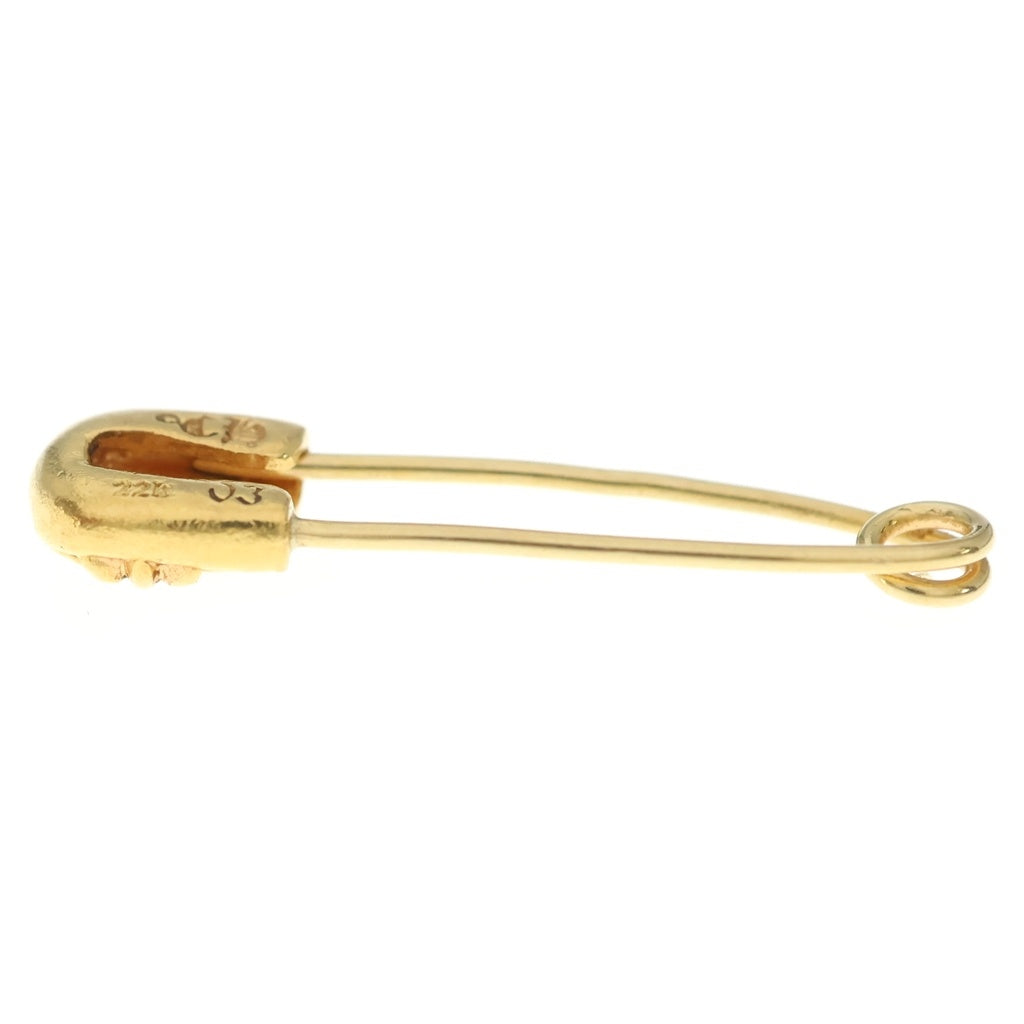CHROME HEARTS(クロムハーツ) 22K SAFETY PIN S 1DIA 22Kスモールセーフティピン 1ダイヤ ゴールドネックレストップ