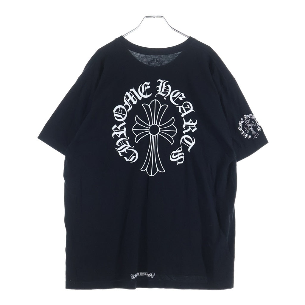 CHROME HEARTS(クロムハーツ) Back Cross Neck Logo Tee バッククロスネックロゴ半袖Tシャツ ブラック