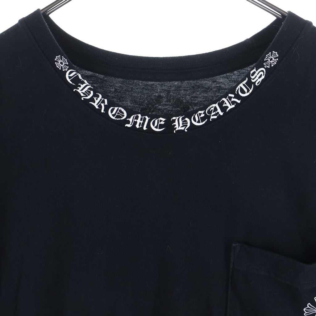 CHROME HEARTS(クロムハーツ) Back Cross Neck Logo Tee バッククロスネックロゴ半袖Tシャツ ブラック