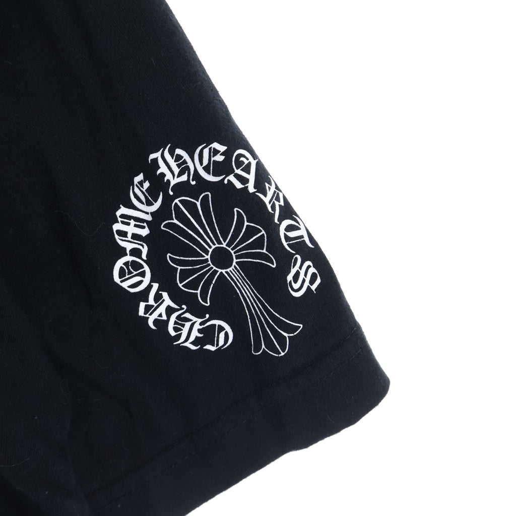 CHROME HEARTS(クロムハーツ) Back Cross Neck Logo Tee バッククロスネックロゴ半袖Tシャツ ブラック
