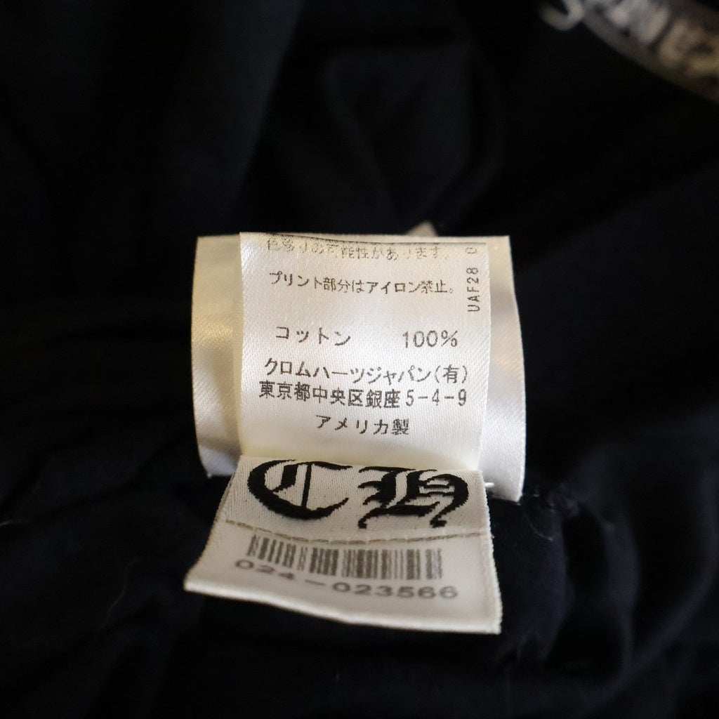 CHROME HEARTS(クロムハーツ) Back Cross Neck Logo Tee バッククロスネックロゴ半袖Tシャツ ブラック