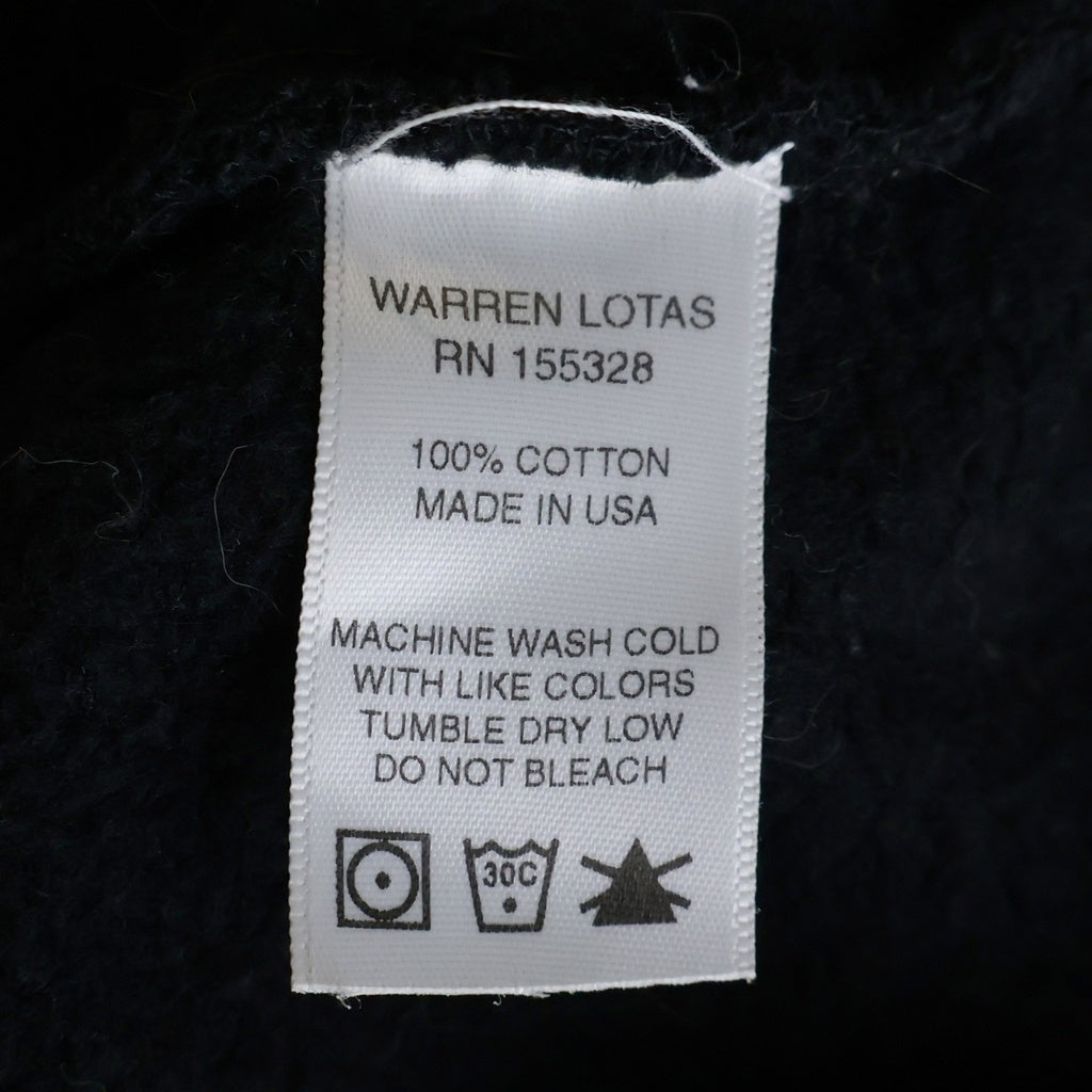 Warren Lotas(ウォーレンロータス) ×NBA×レイカーズ チャンピオンシップ バックスカルプリント プルオーバースウェットフーディー ブラック/イエロー