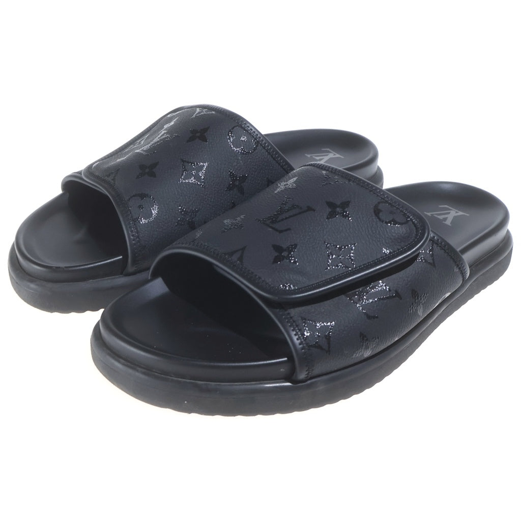 LOUIS VUITTON(ルイヴィトン) モノグラム トーンオントーン マイアミ ミュール サンダル ブラック 1AIXCW