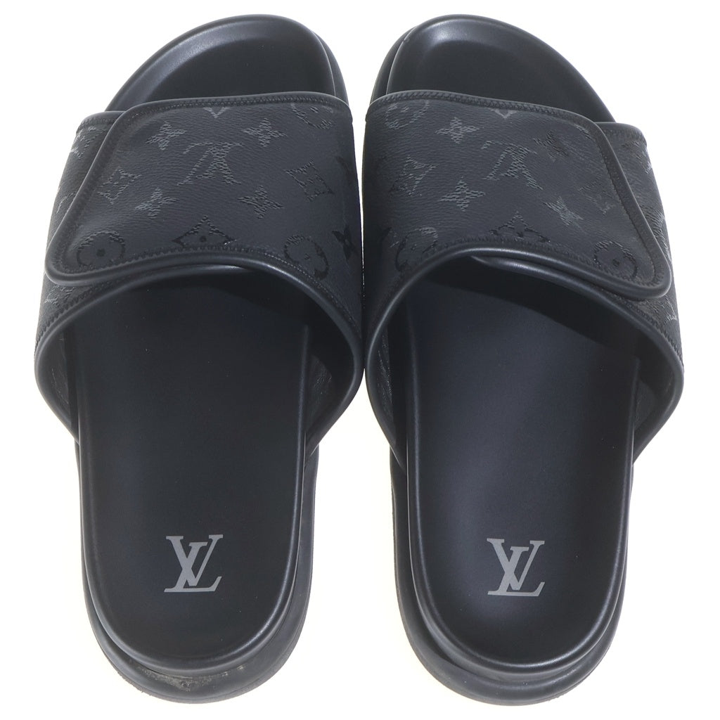LOUIS VUITTON(ルイヴィトン) モノグラム トーンオントーン マイアミ ミュール サンダル ブラック 1AIXCW