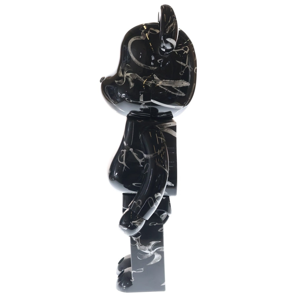 MEDICOM TOY(メディコムトイ) BE@RBRICK ×DENHAM 1000% デンハム ベアブリック フィギュア 人形 インテリア ブラック -