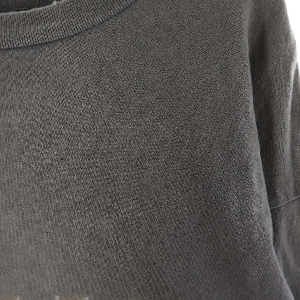 SAINT MICHAEL(セントマイケル) 22AW × VLONE VL LS TEE MARIA SM-A22-0000-076 ヴィーローン ヴィンテージ加工 両面プリントクルーネック長袖Tシャツカットソー ロンT グレー