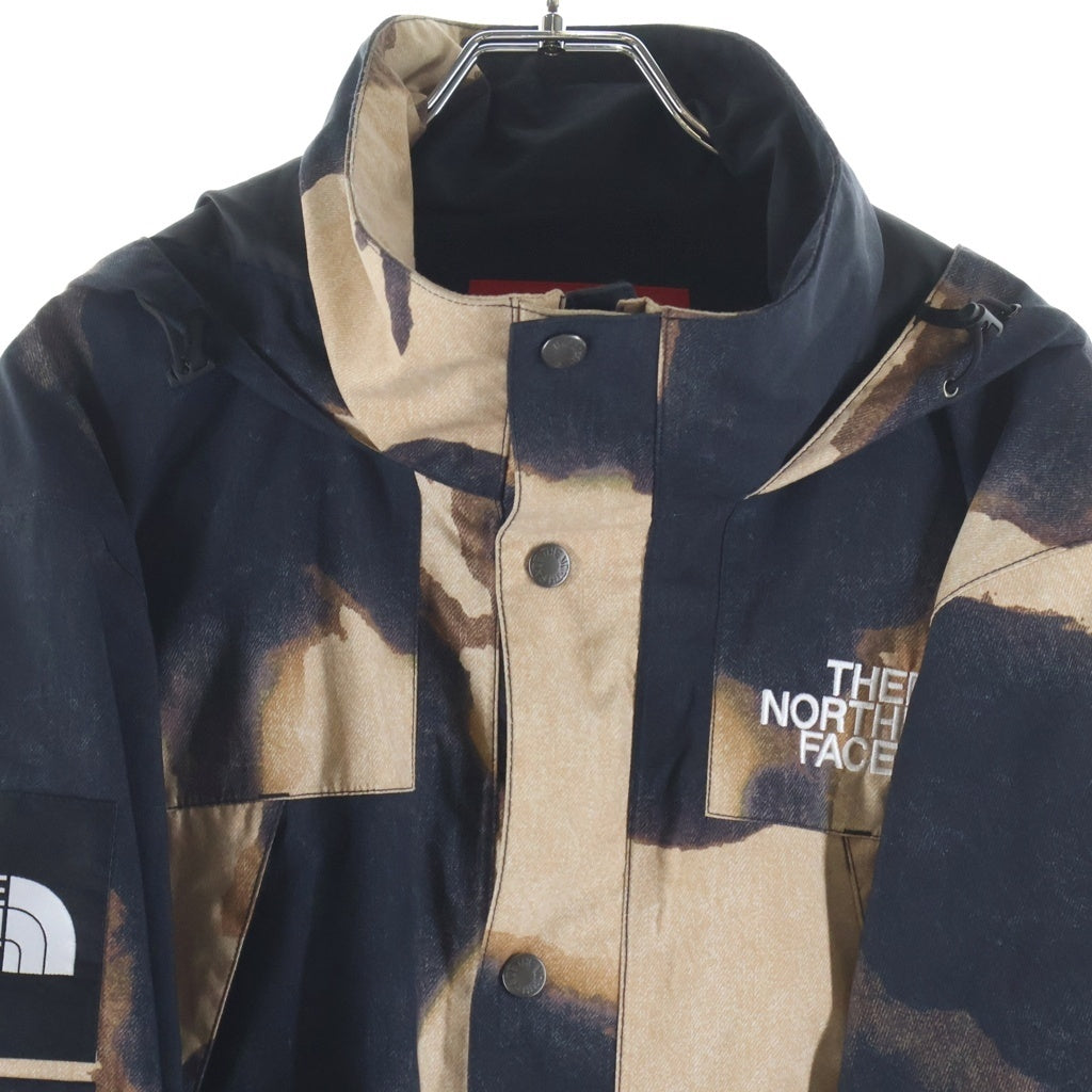 SUPREME(シュプリーム) 21AW ×THE NORTH FACE Bleached Denim Print Mountain Jacket NP52100I ノースフェイス ブリーチデニムプリントマウンテンジャケット ブラック