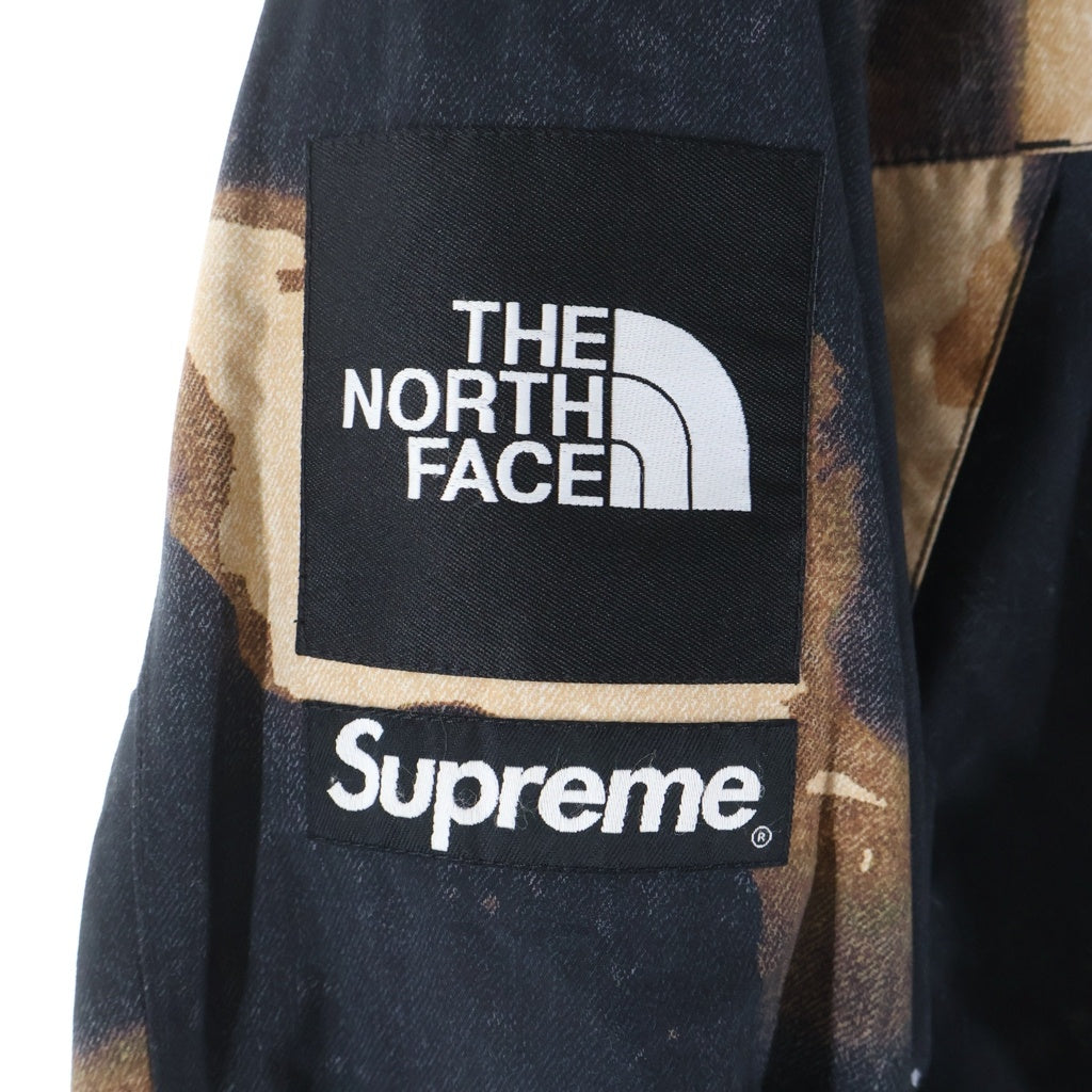 SUPREME(シュプリーム) 21AW ×THE NORTH FACE Bleached Denim Print Mountain Jacket NP52100I ノースフェイス ブリーチデニムプリントマウンテンジャケット ブラック