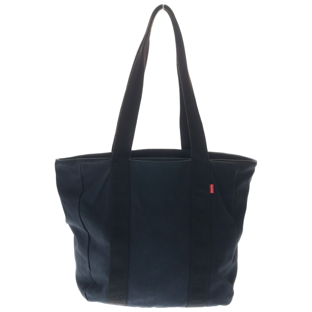 SUPREME(シュプリーム) 22SS CANVAS TOTE フロントボックスロゴ刺繍 キャンバス トートバッグ ブラック -