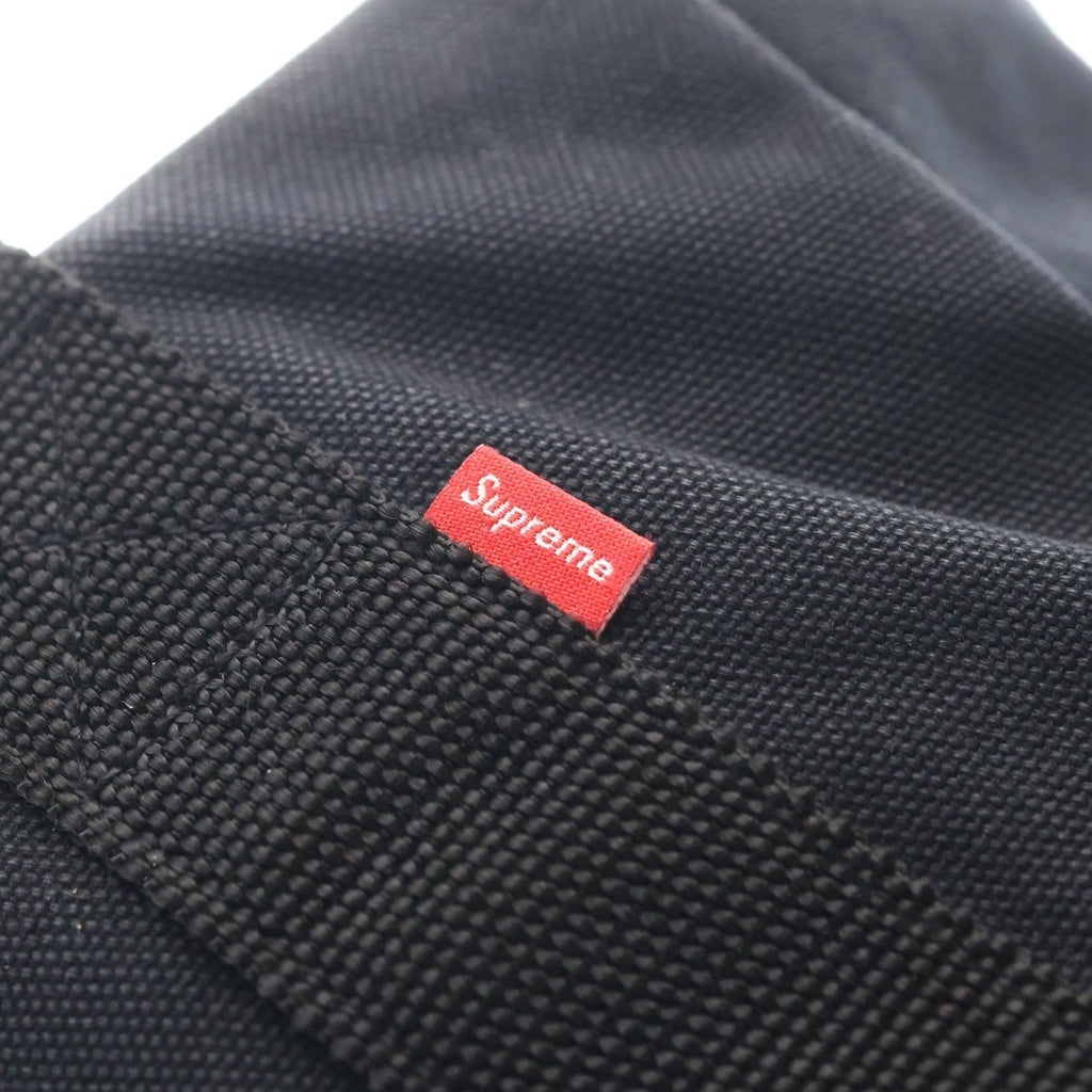 SUPREME(シュプリーム) 22SS CANVAS TOTE フロントボックスロゴ刺繍 キャンバス トートバッグ ブラック -